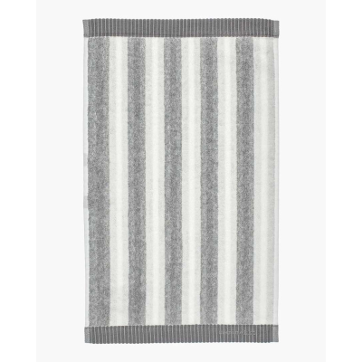                             Bavlněný ručník Kaksi Raitaa Grey 30x50 cm                        