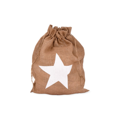 Vánoční jutový pytlík Jute with Star                    
