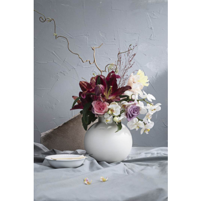                             Keramická váza Globo White 20 cm                        