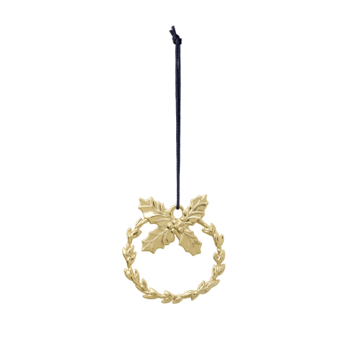 Vánoční ozdoba Holly Gold 7 cm                    