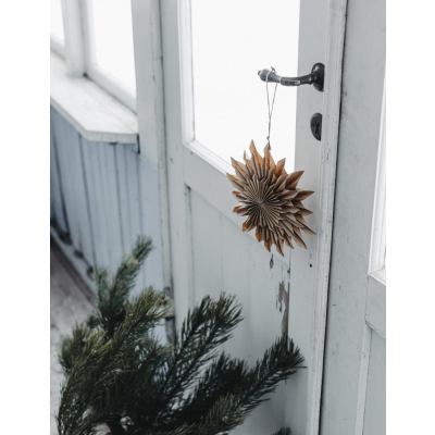                             Vianočná papierová hviezda Buared Brown 15 cm                        