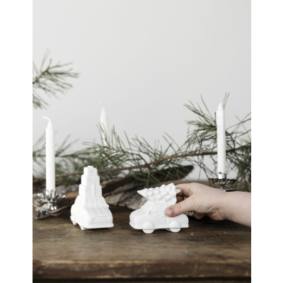                             Vánoční dekorace autíčko Hjulstad Tree White                        