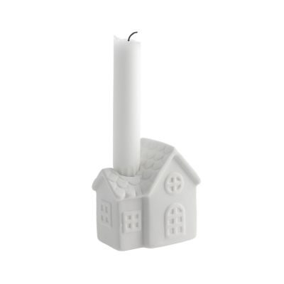 Keramický svícen domeček Ljusstaden nr 2 White                    