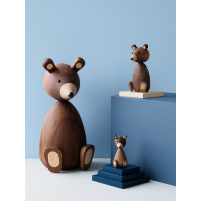                             Dřevěný medvídek Papa Bear Walnut                        