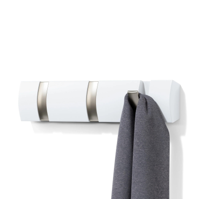 Věšák na zeď Flip White 3 háčky                    