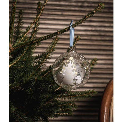 Skleněná vánoční ozdoba Moomin Christmas Tree 9 cm                    