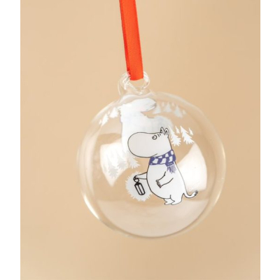 Skleněná vánoční ozdoba Moomin Winter 7 cm                    