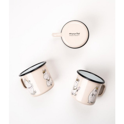                             Smaltovaný plecháček Snorkmaiden Beige 3,7 dl                        