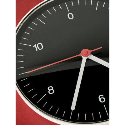                             Nástěnné hodiny Wall clock Black 26,5 cm                        