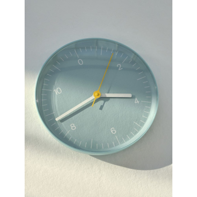                             Nástěnné hodiny Wall clock Light Blue 26,5 cm                        