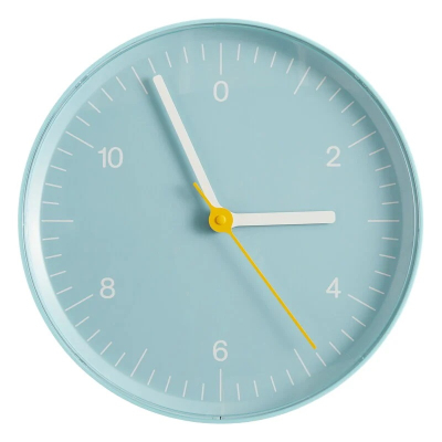 Nástěnné hodiny Wall clock Light Blue 26,5 cm                    
