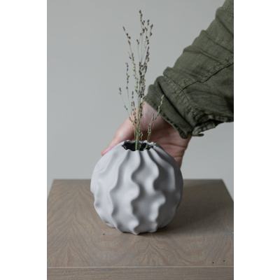                             Keramická váza Malmback Small Grey 11 cm                         