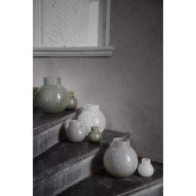                             Skleněná váza Ernst White 25 cm                        