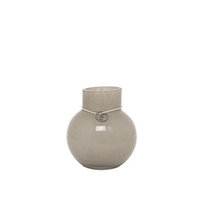 Skleněná váza Ernst Beige 10 cm                    