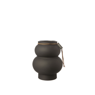Kameninová váza Stengods Dark Grey 10 cm                    