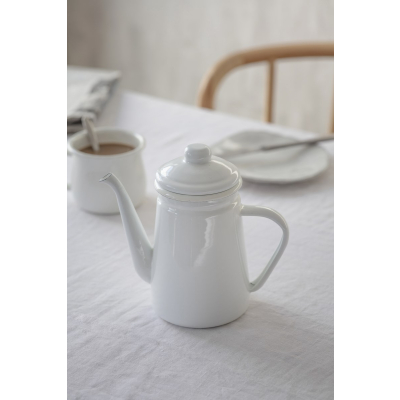                            Smaltovaná konvička Coffee Pot Warm White 1,1 l                        