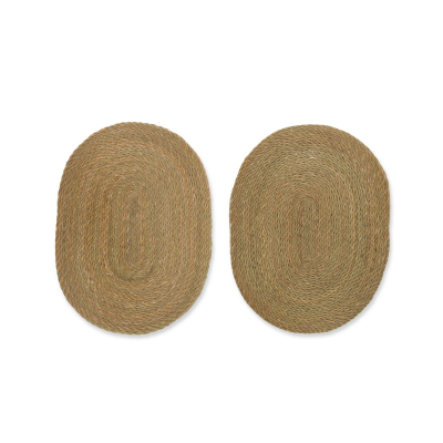 Tkané jutové prostírání Oval - set 2 ks                    