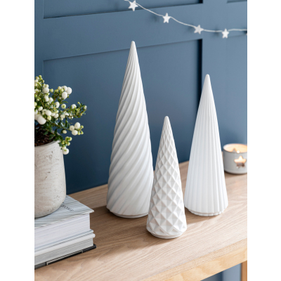                             Porcelánový stromeček Airdrie White 30 cm                        
