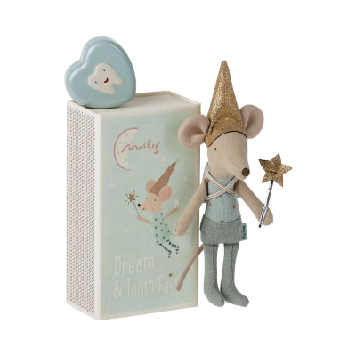 Myška s krabičkou na zoubky Tooth fairy Blue                    