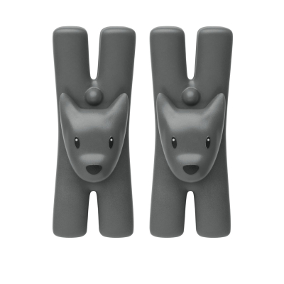 Klipy s magnetem Giampo Anthracite - set 2 ks                    