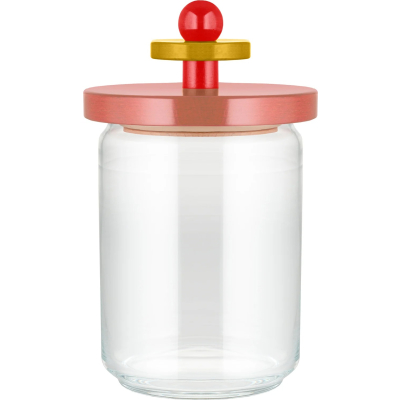 Skleněná dóza 100 Collection Alessi 1 l Pink                    