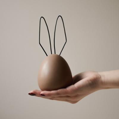                             Velikonoční dekorace zajíček Hare Nougat 18 cm                        