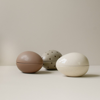                             Velikonoční dóza Nest Beige Dot 18 cm                        