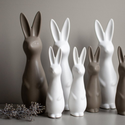                             Velikonoční dekorace Swedish Rabbit White 17 cm                        