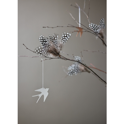                             Velikonoční dekorace Deco Bird White - set 4 ks                        