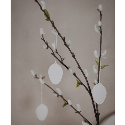                             Velikonoční dekorace Deco Egg White - set 4 ks                        