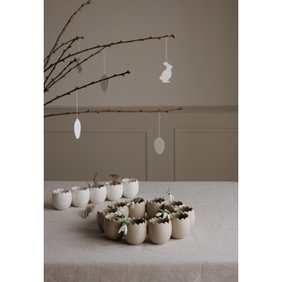                             Velikonoční dekorace Deco Hare White - set 4 ks                        