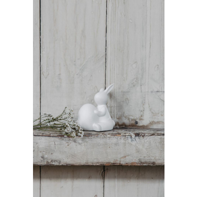                             Velikonoční dekorace zajíček Otto White 10 cm                        