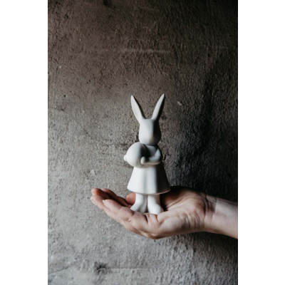                             Velikonoční dekorace zajíček Alice White 15 cm                        