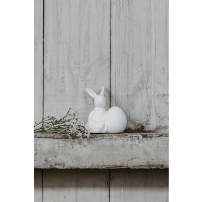                            Velikonoční dekorace zajíček Ella White 10 cm                        