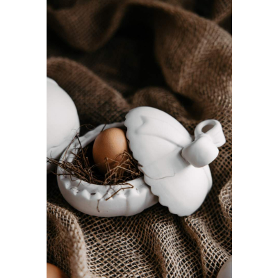                             Velikonoční dekorace vajíčko Lundby White 11 cm                        