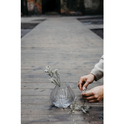                             Skleněná váza Flora Angshult Clear 13 cm                        