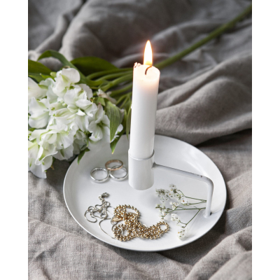                             Kovový svícen Tegelviken White 16 cm                        