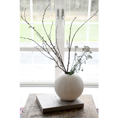                             Keramická váza Vena Stripes Beige 22 cm                        