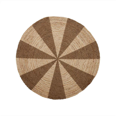 Jutový koberec Circle Nature Brown 120 cm                    