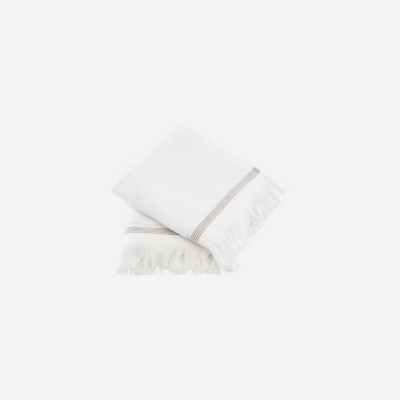 Bavlněné ručníky Grey Stripes 60x40 cm - set 2 ks                    