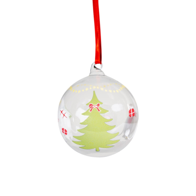                             Skleněná vánoční ozdoba Moomin Happy Holidays 9 cm                        