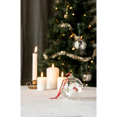                             Skleněná vánoční ozdoba Moomin Happy Holidays 9 cm                        
