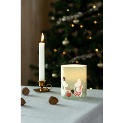                             LED svíčka Moomin Festive Spirits 12,5 cm                        