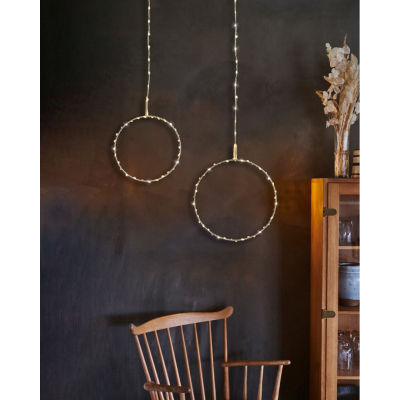                             Svítící dekorace Liva Circle Silver 25 cm                        