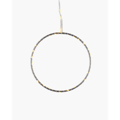 Svítící dekorace Liva Circle Silver 25 cm                    
