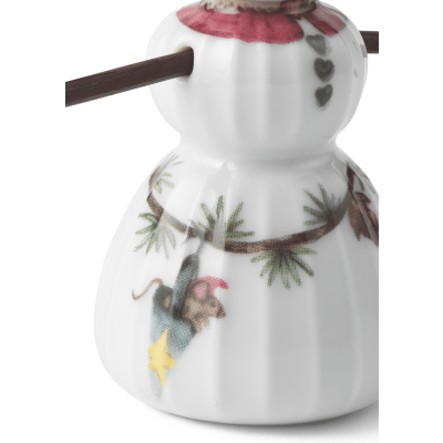                             Vánoční porcelánová dekorace Snowgirl 8 cm                        