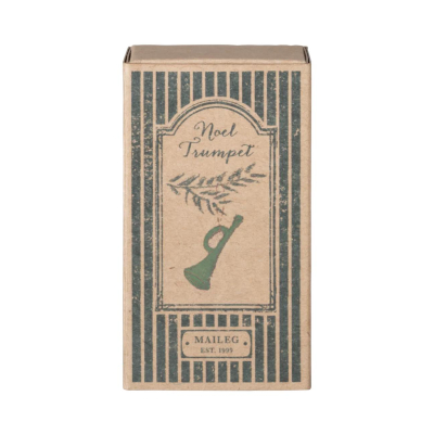                             Vánoční plechová ozdoba Trumpet Dark Green                        