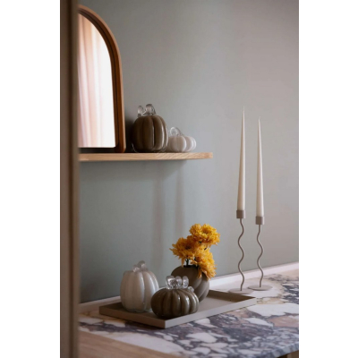                             Skleněná dekorace Pumpkin Khaki 14 cm                        
