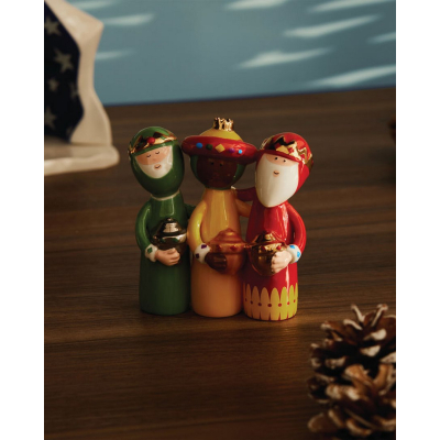                             Porcelánové figurky tří králů Uno, Due, Tre                        