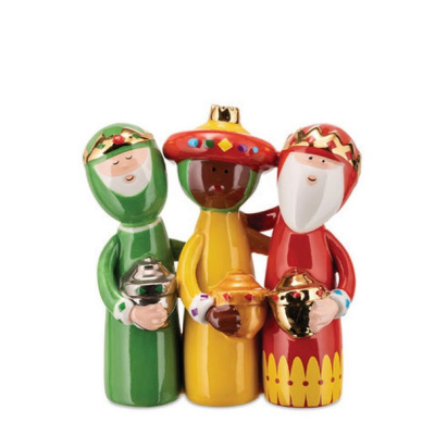 Porcelánové figurky tří králů Uno, Due, Tre                    